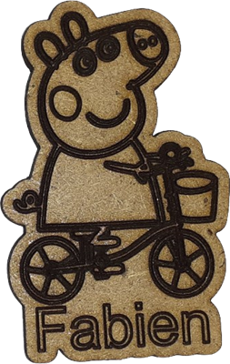 Magnet - Peppa Pig personnalisable